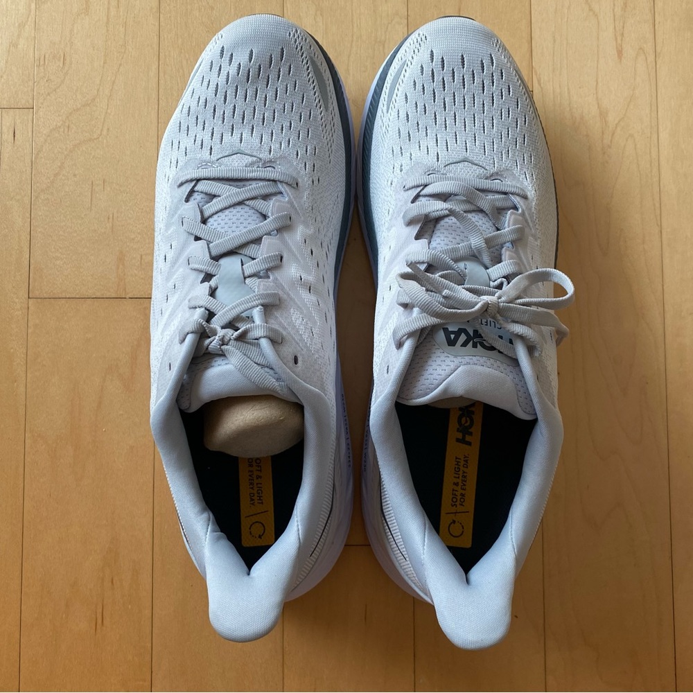 NIB Men's Hoka One One Clifton 8 (Lunar Rock/ Nimbus Cloud) - sz 11.5